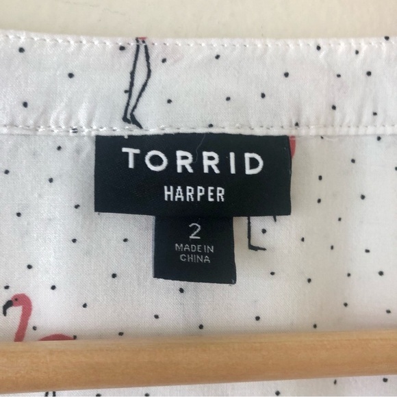 Harper Challis Button-Front 3/4 Sleeve Blouse Size 2X - Picture 8 of 8